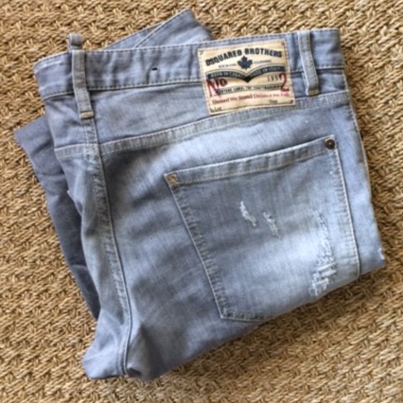 *SOLD!* DSQUARED Faded jeans, Gray, EU 52/US 36 - Picture 1 of 5